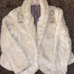 FP faux fur coat.